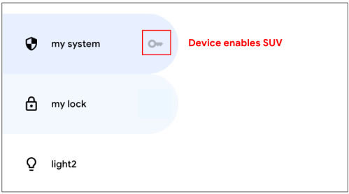 This figure shows devices that are recommended to enable secondary
user verification.